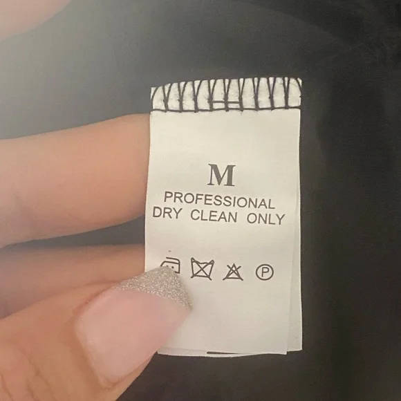 Lace floral neckline collar blouse , puff sleeve - Picture 4 of 5